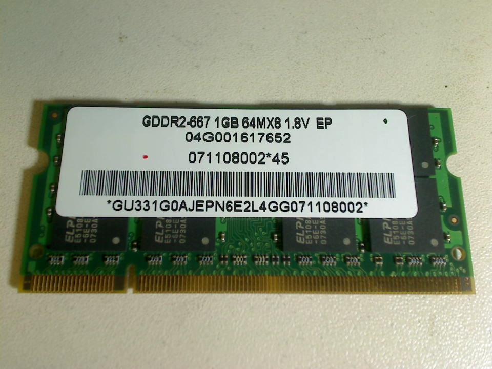 1GB DDR2 memory RAM Elpida GDDR2-667 64MX8 1.8V Asus X50RL