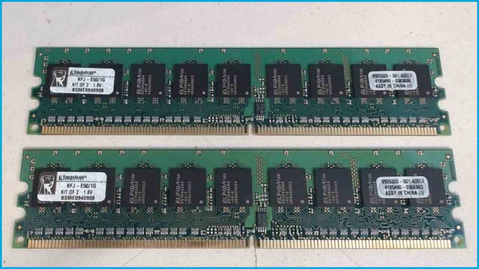 1GB DDR2 memory RAM Kingston (2er Kit) KFJ-E500/1G Primergy Econel 50
