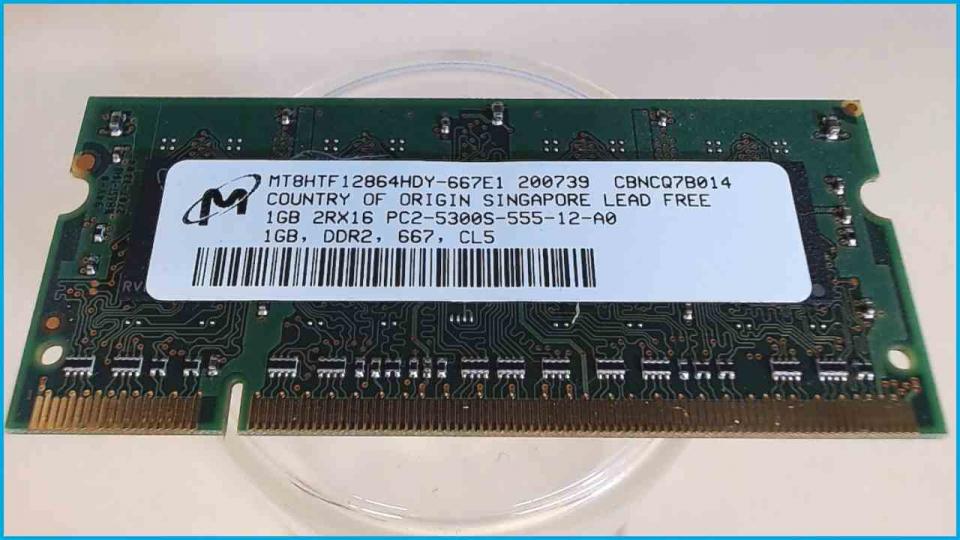 1GB DDR2 memory RAM Micron PC2-5300S-555-12-A0 Thinkpad T61 -2