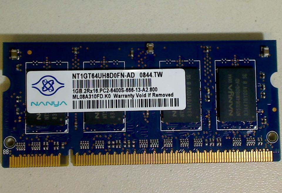 1GB DDR2 Arbeitsspeicher RAM NANYA PC2-6400S-666-13-A2