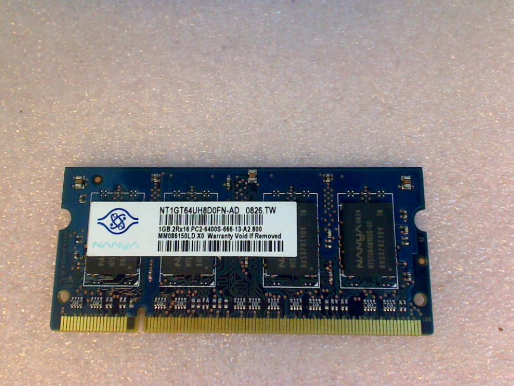 1GB DDR2 memory RAM PC2-6400S NANYA Samsung Aura R60+ plus NP-R60Y