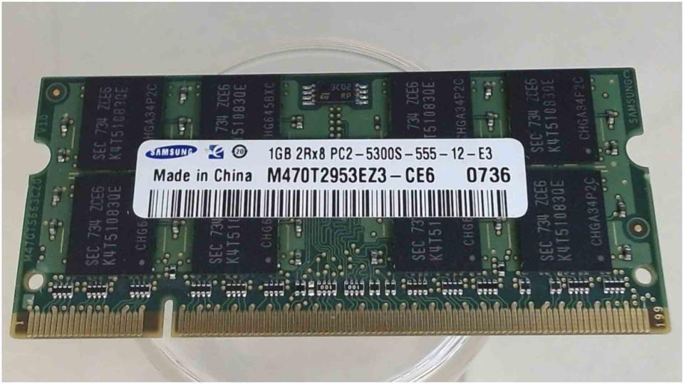 1GB DDR2 memory RAM Samsung PC2-5300S-555-12-E3 Clevo M765SU