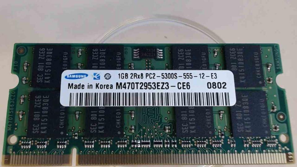 1GB DDR2 memory RAM Samsung PC2-5300S-555-12-E3 Tecra A9 PTS52E
