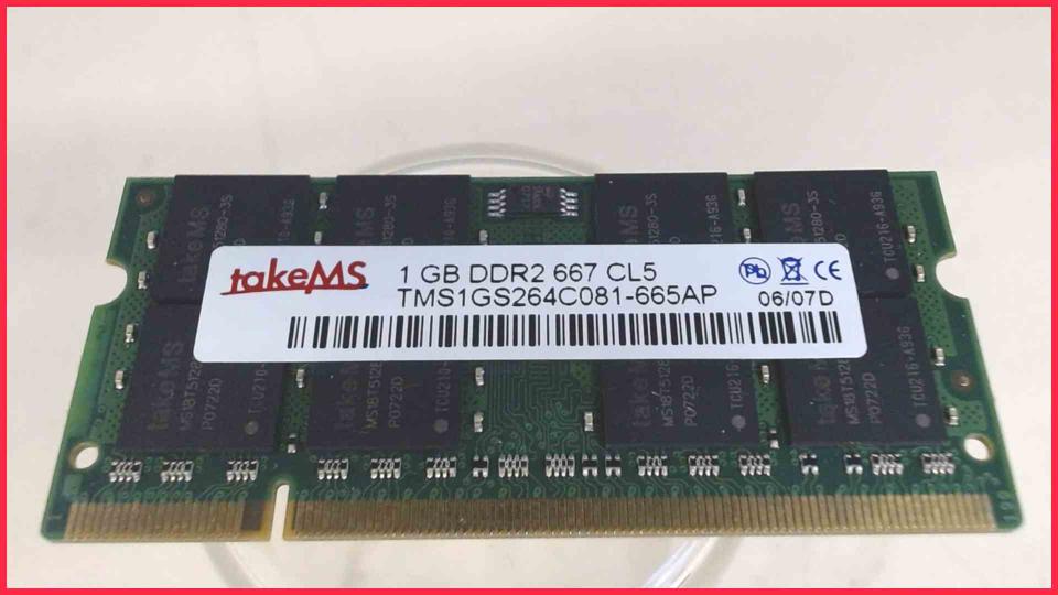1GB DDR2 memory RAM takeMS 667 CL5 Amilo Pro V3515 LM10W -3