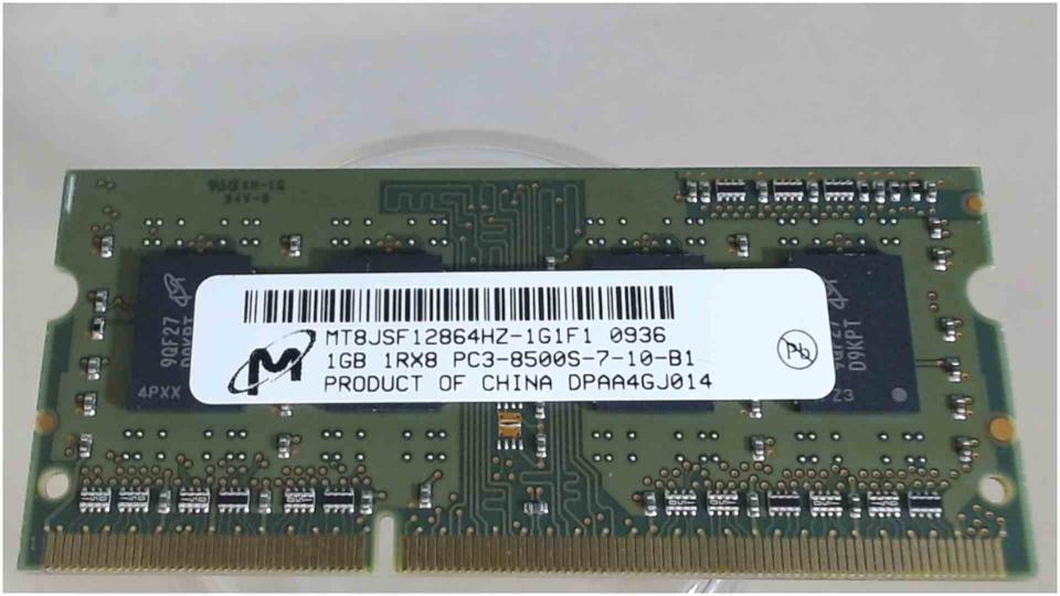 1GB DDR3 RAM Memory PC3-8500S-7-10-B1 Lenovo G550 2958 -3