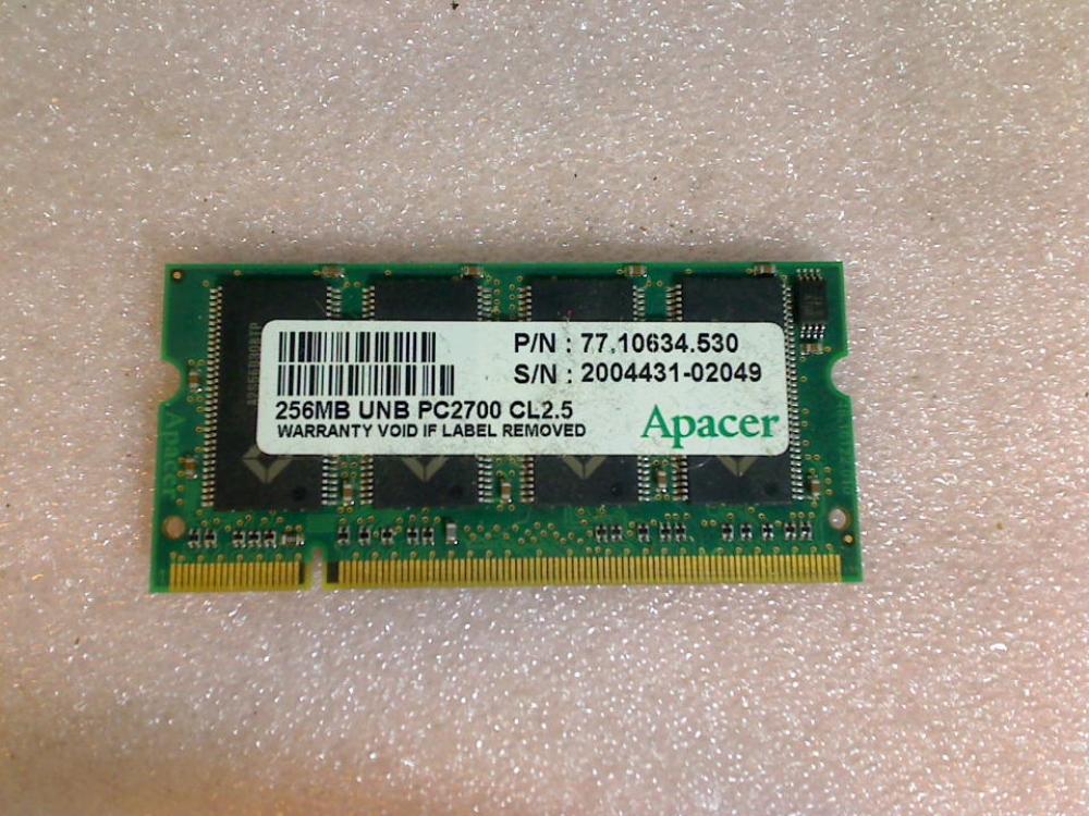 256MB RAM Memory Apacer DDR PC2700 CL2.5 Gericom Overdose 1440e