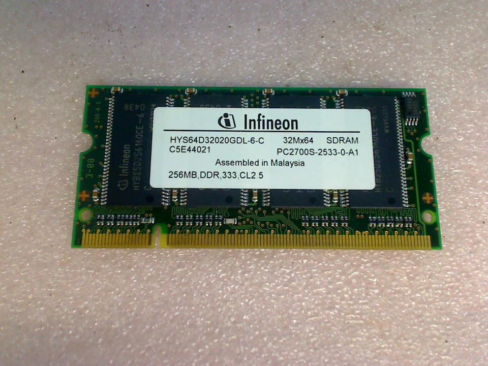 256MB RAM Memory DDR 333 Infineon PC2700S Asus A3E-8032P