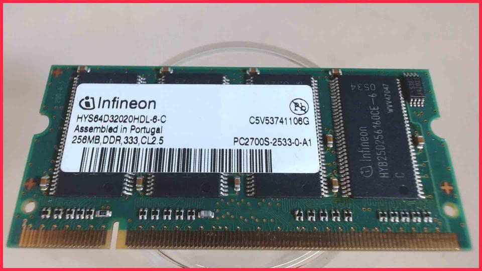 256MB RAM Memory DDR 333 Infineon PC2700S Schneider Winbook 8317