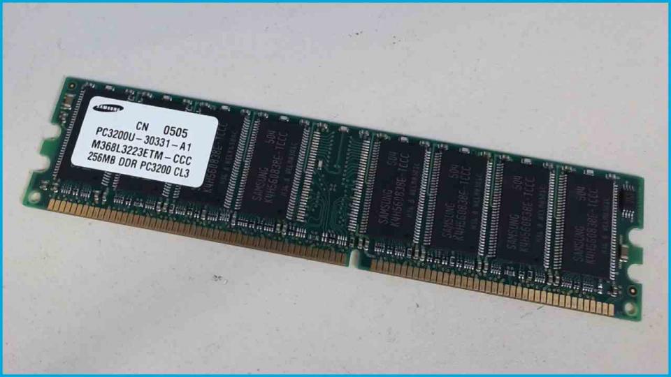 256MB RAM Arbeitsspeicher DDR 400 MHz Samsung PC3200U-30331-A1