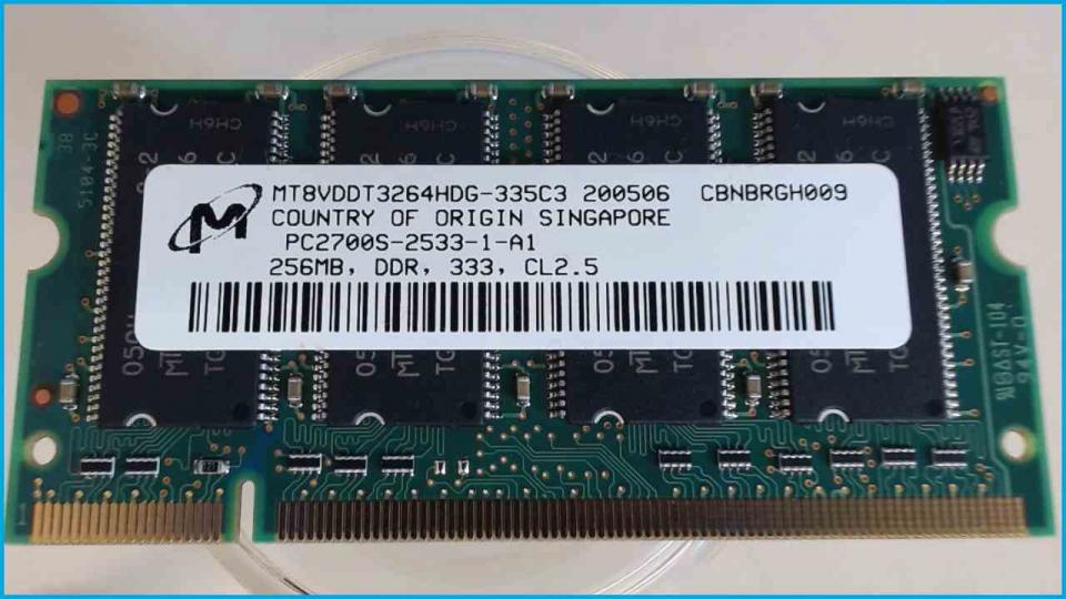256MB RAM Memory DDR PC2700S-2533-1-A1 Aspire 1360 1362LC MS2159