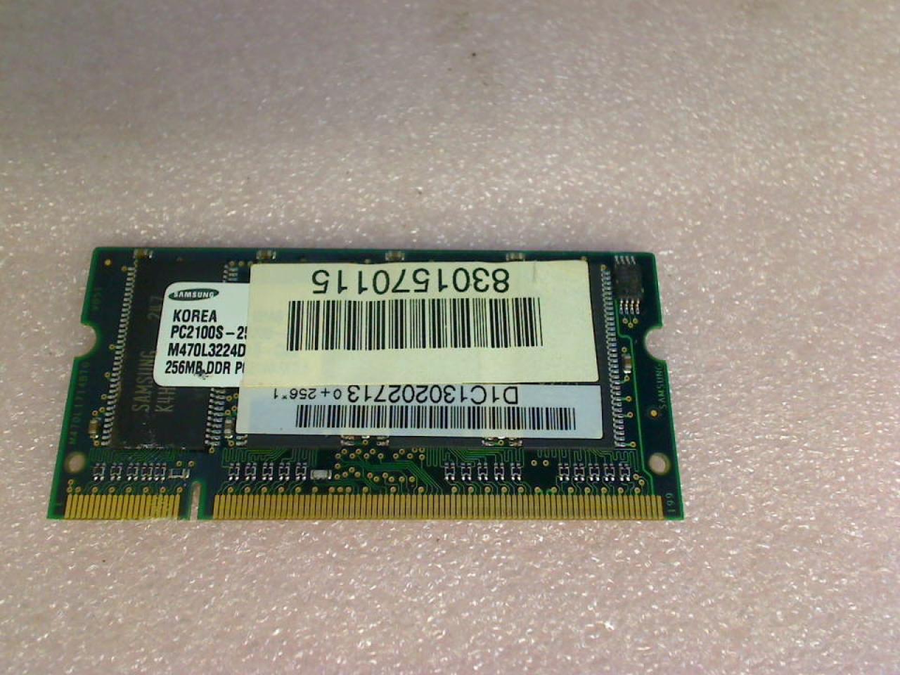 256MB RAM Memory DDR Samsung PC2100S TravelMate 290 291LCi CL51