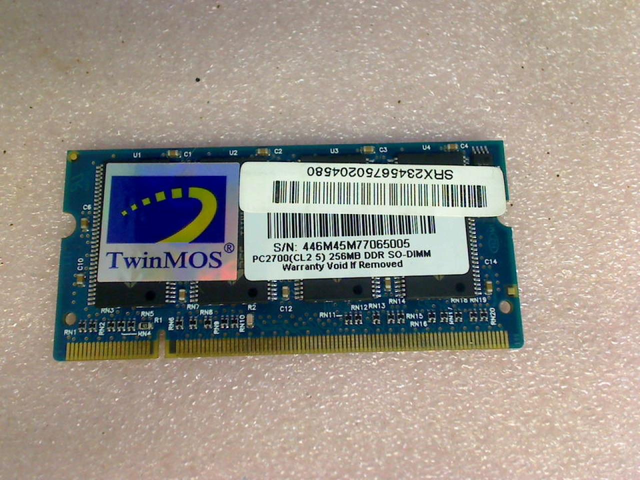 256MB RAM Memory DDR TwinMOS PC2700(CL2 5) Dell D800 PP02X (2)