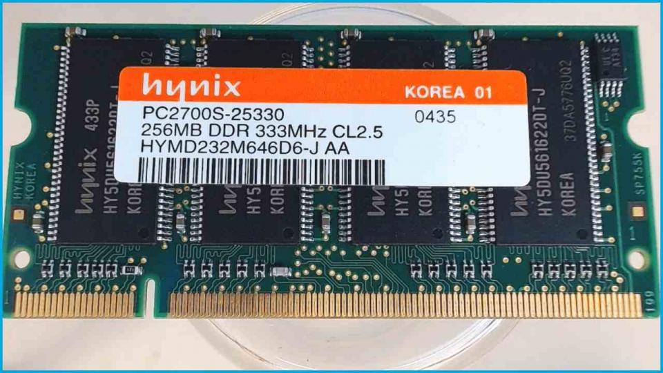 256MB RAM Memory DDR hynix 333 PC2700S-25330 Fujitsu Amilo L1300 -2