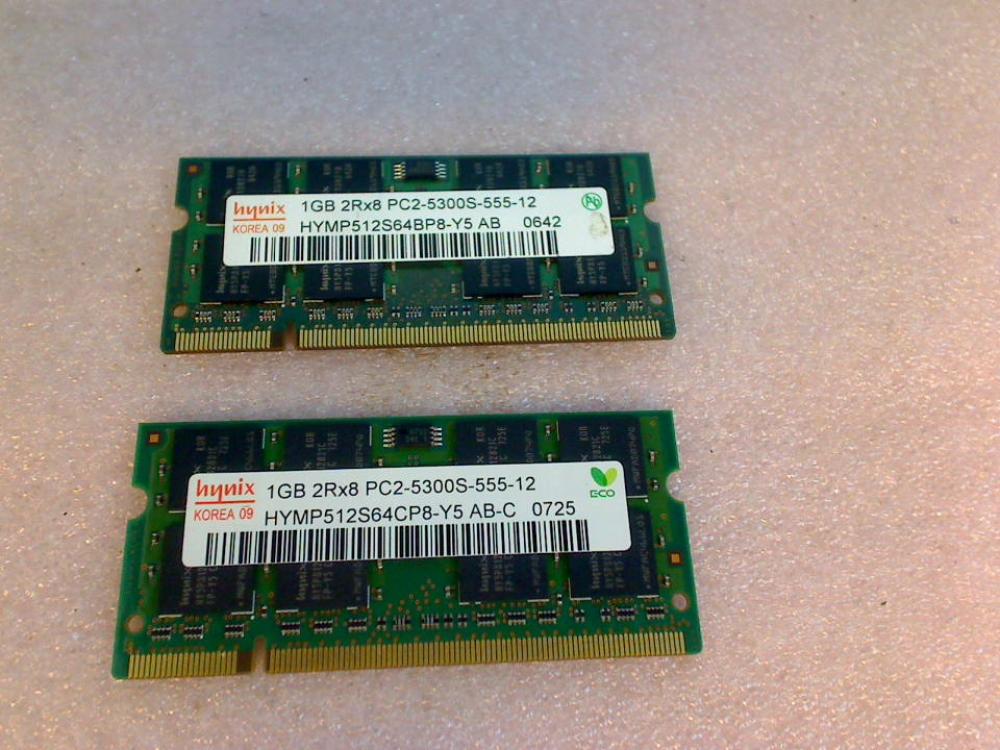 2GB DDR2 memory Ram (2x1GB) Hynix PC2-5300S MSI GX610 MS-163D