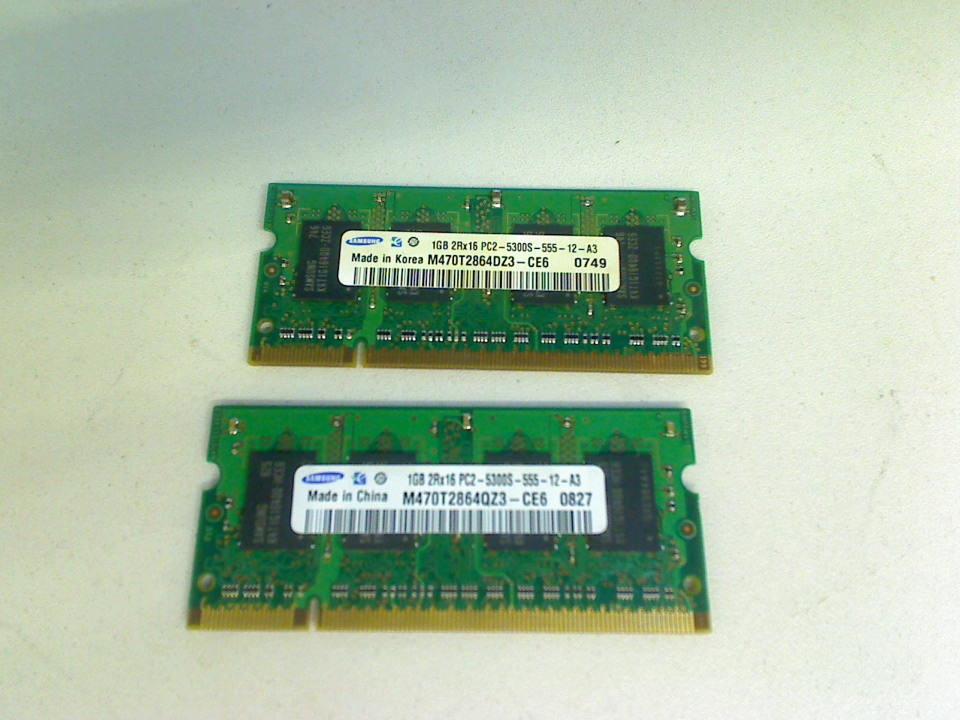 2GB DDR2 memory Ram (2x1GB) PC2-5300S-555-12-A3 Dell Vostro 1310 PP36S