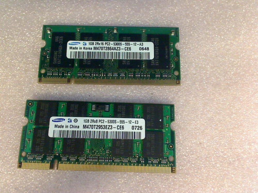 2GB DDR2 memory Ram (2x1GB) Samsung PC2-5300S Medion MD96640 (4)