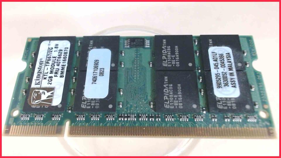 2GB DDR2 memory Ram Kingston KTL-TP667/2G ThinkPad T61 Type 6458