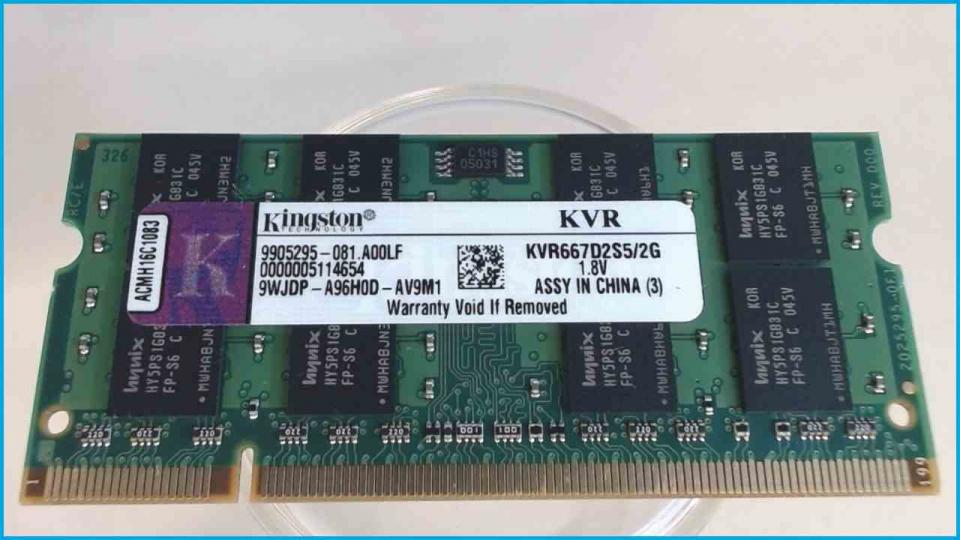 2GB DDR2 memory Ram Kingston PC2-5300 667 Asus F3J -2