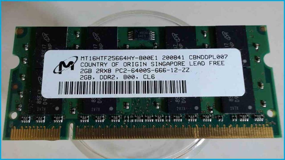 2GB DDR2 memory Ram Micron PC2-6400S-666-12-ZZ Compaq 6530b -2