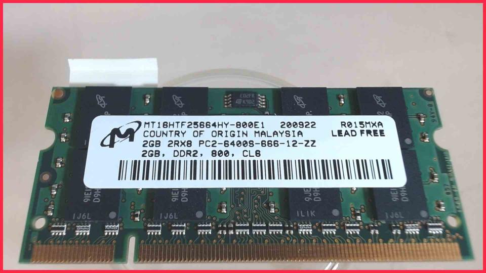 2GB DDR2 memory Ram Micron PC2-6400S-666-12-ZZ HP Presario CQ60-410EG