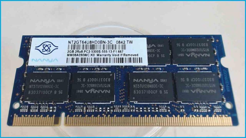 2GB DDR2 memory Ram Nanya PC2-5300S-555-13-F1 Inspiron 1525 PP29L -2