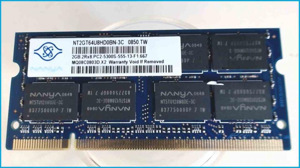 2GB DDR2 memory Ram Nanya PC2-5300S-555-13-F1.667 Aspire 5535 MS2254 -2