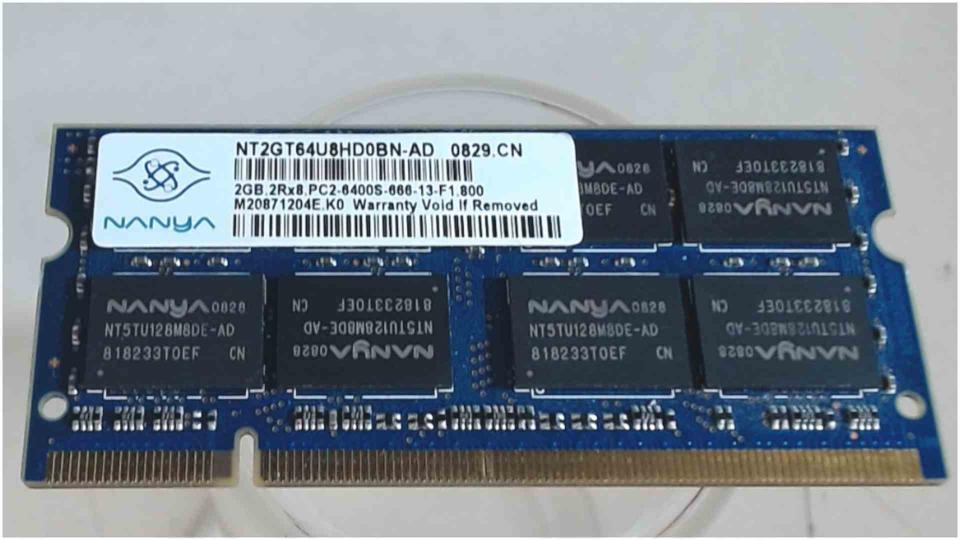 2GB DDR2 memory Ram Nanya PC2-6400S-666-13-F1.800 Samsung X65 NP-X65