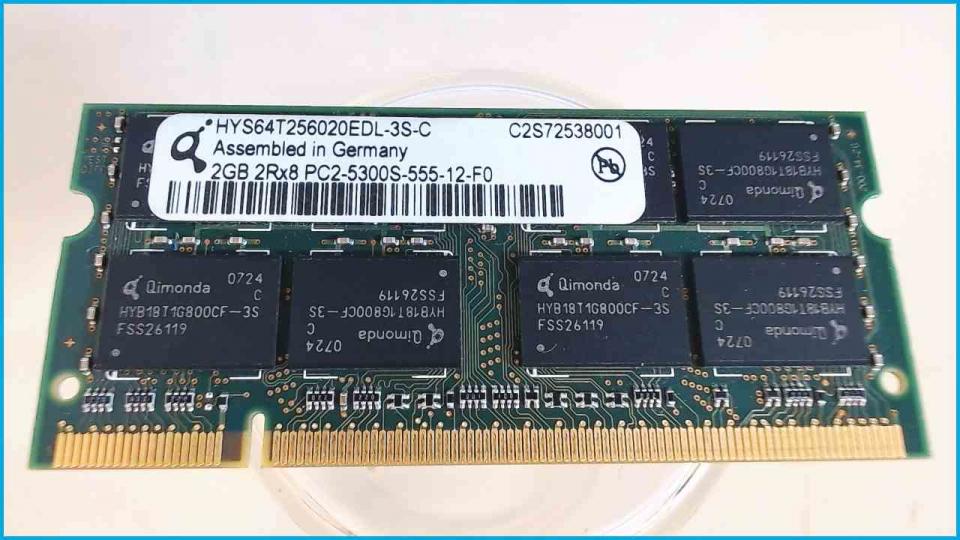 2GB DDR2 memory Ram PC2-5300S-555-12-F0 Qimonda Thinkpad SL500 2746
