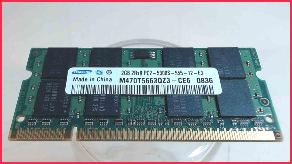 2GB DDR2 memory Ram Samsung PC2-5300S-555-12-E3 Aspire 7530G ZY5 -5