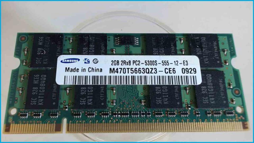 2GB DDR2 memory Ram Samsung PC2-5300S-555-12-E3 Extensa 5630EZ MS2231