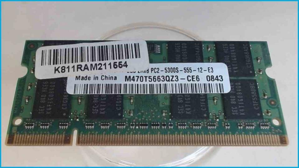 2GB DDR2 memory Ram Samsung PC2-5300S-555-12-E3 Medion MD97280 S2210