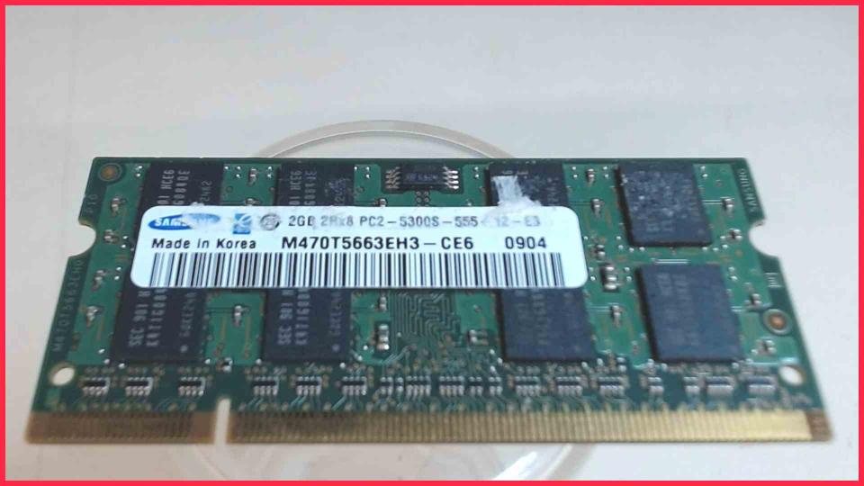 2GB DDR2 memory Ram Samsung PC2-5300S-555-12-E3 Samsung NP-R522H