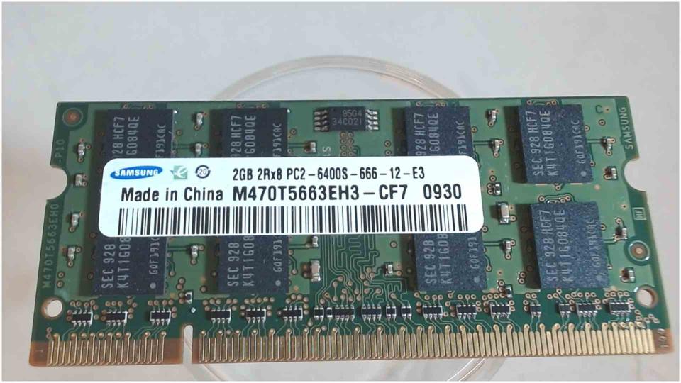 2GB DDR2 memory Ram Samsung PC2-6400S-666-12-E3 Samsung NP-R522H -2