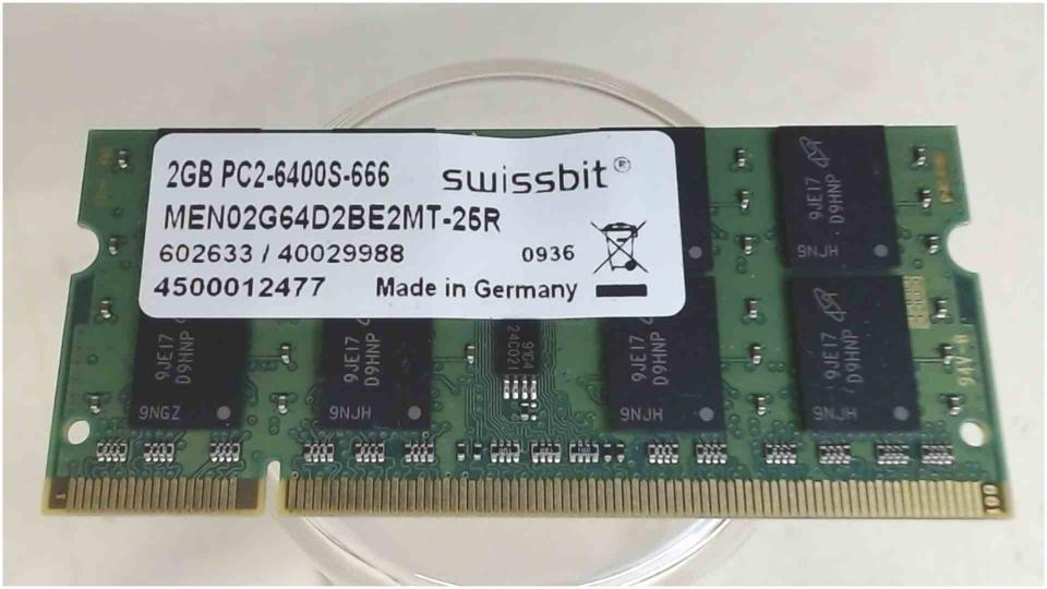 2GB DDR2 memory Ram Swissbit PC2-6400S-666 Medion akoya S5612