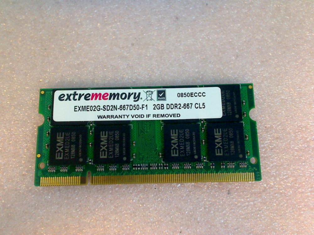 2GB DDR2 memory Ram extrememory 667 CL5 Terra Mobile 1760 MS-1719