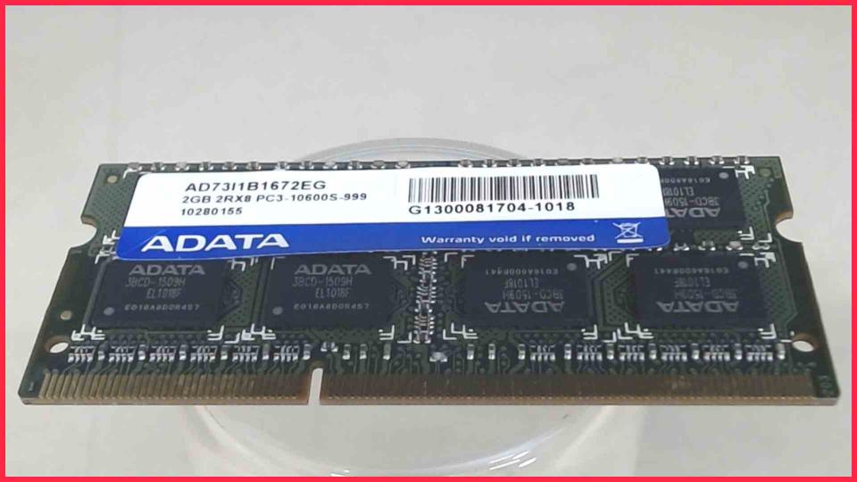 2GB DDR3 Memory RAM AData PC3-10600S-999 Asus X72D -3