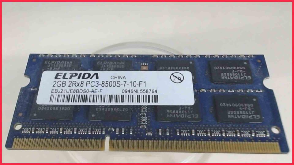 2GB DDR3 Memory RAM Elpida PC3-8500S-7-10-F1 Aspire 7740G MS2287 -2