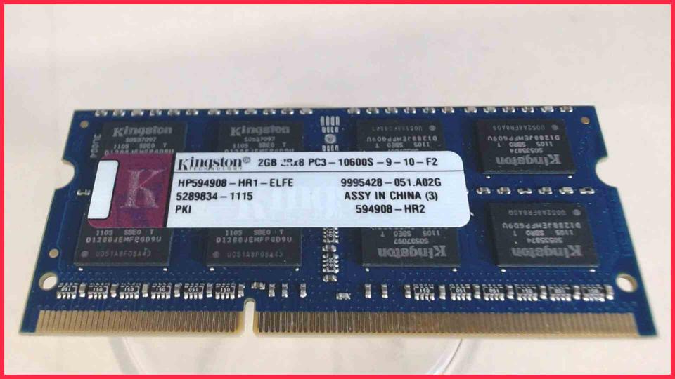 2GB DDR3 Memory RAM Kingston PC3-10600S-9-10-F2 Asus X73E TY220V
