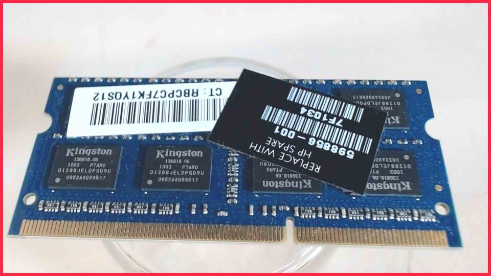 2GB DDR3 Memory RAM Kingston PC3-10600S HP G62 G62-120EG