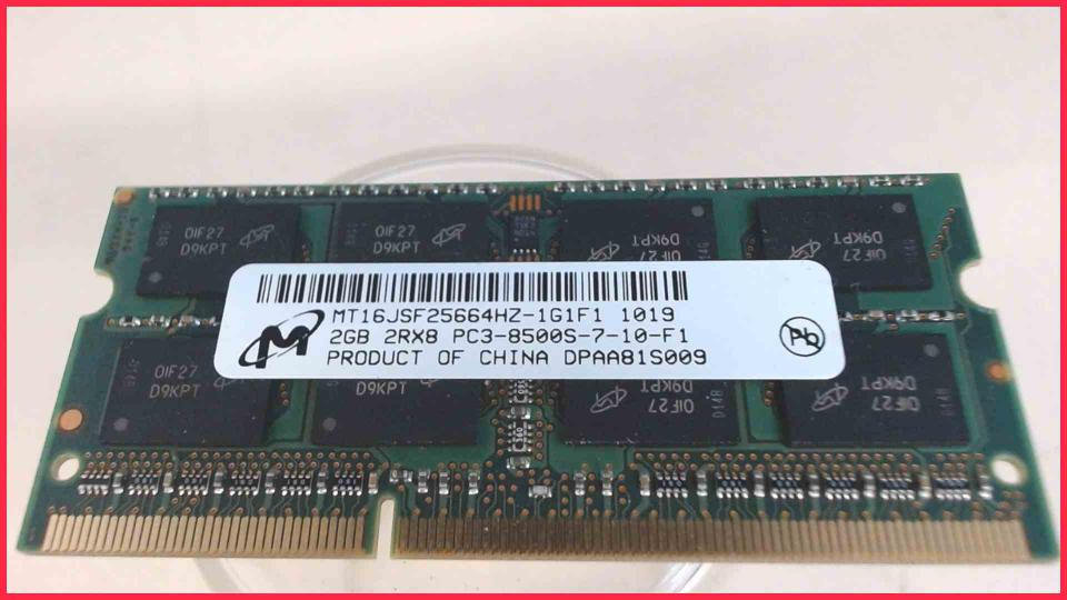 2GB DDR3 Memory RAM Micron PC3-8500S-7-10-F1 HP EliteBook 8540w