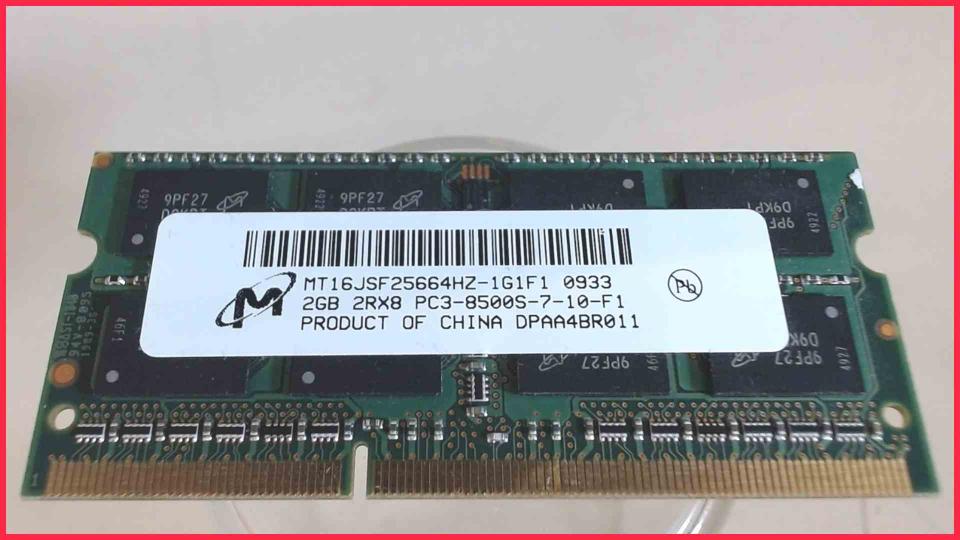 2GB DDR3 Memory RAM Micron PC3-8500S-7-10-F1 Packard Bell P5WS0 -2