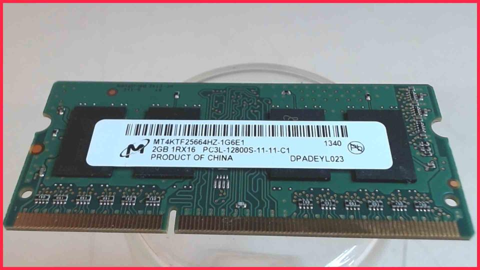 2GB DDR3 Memory RAM Micron PC3L-12800S-11-11-C1 Toshiba L500-1VW