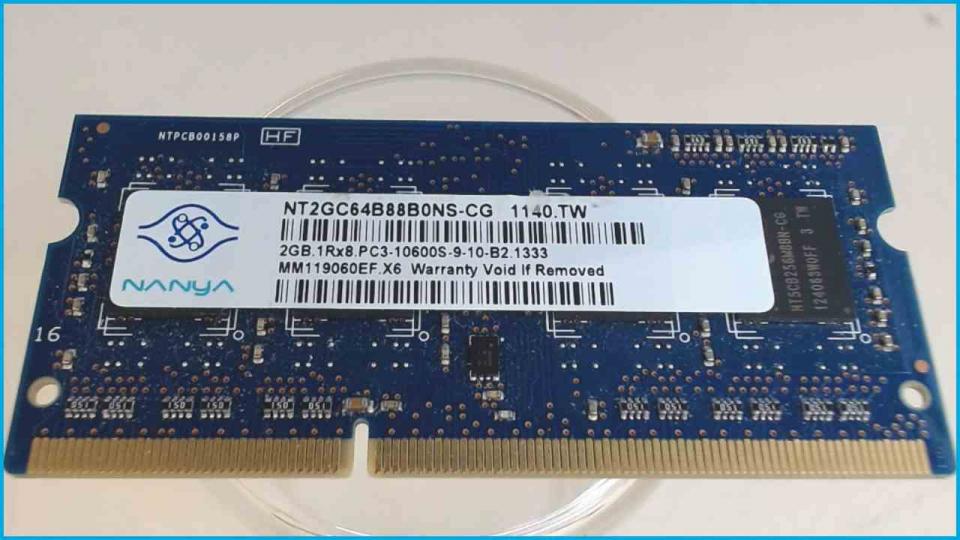 2GB DDR3 Memory RAM Nanya PC3-10600S-9-10-B2.1333 Lenovo G550 2958