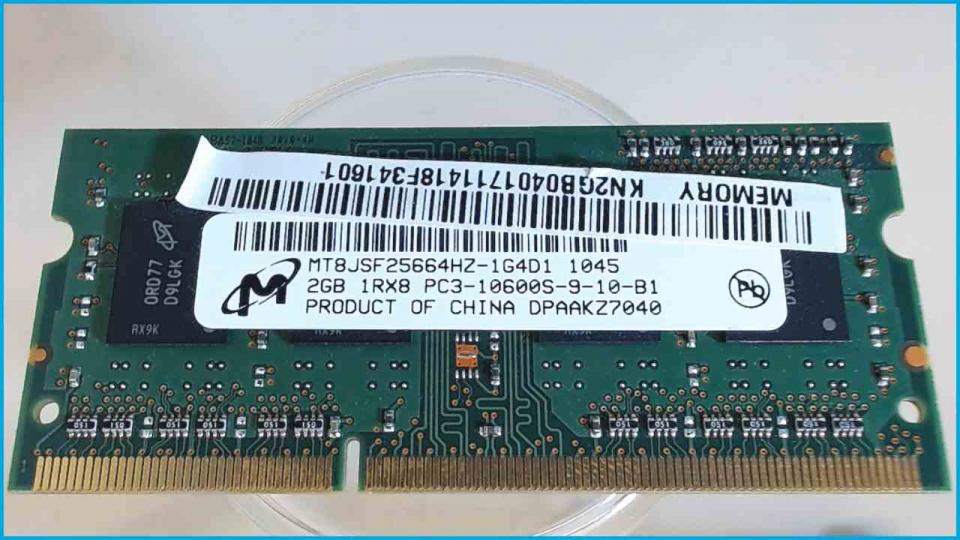 2GB DDR3 Memory RAM PC3-10600S-9-10-B1 Easynote TK85 PEW91