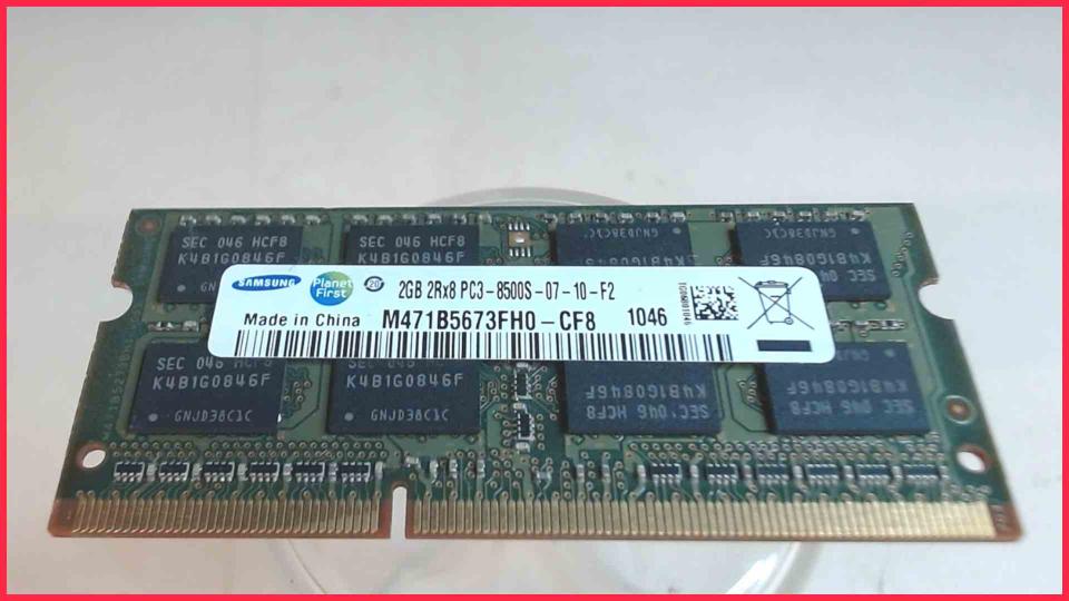 2GB DDR3 Memory RAM Samsung PC3-8500S-07-10-F2 Samsung NP-RF710