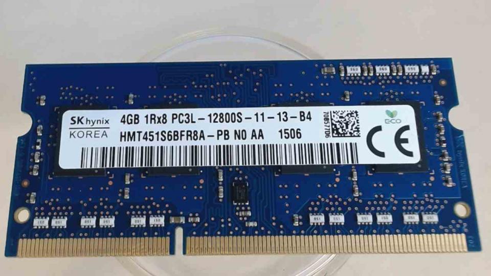 4GB DDR3 Memory RAM Hynix PC3L-12800S-11-13-B4 Asus R515M