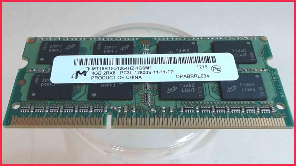 4GB DDR3 Memory RAM PC3L-12800S-11-11-FD Toshiba Portege R700-173