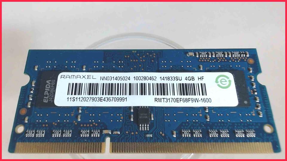 4GB DDR3 Memory RAM Ramaxel PC3L-12800S Asus X54H