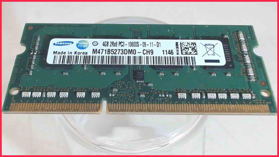4GB DDR3 Memory RAM Samsung PC3-10600S-09-11-D1 Terra Clevo 1748 W270HU