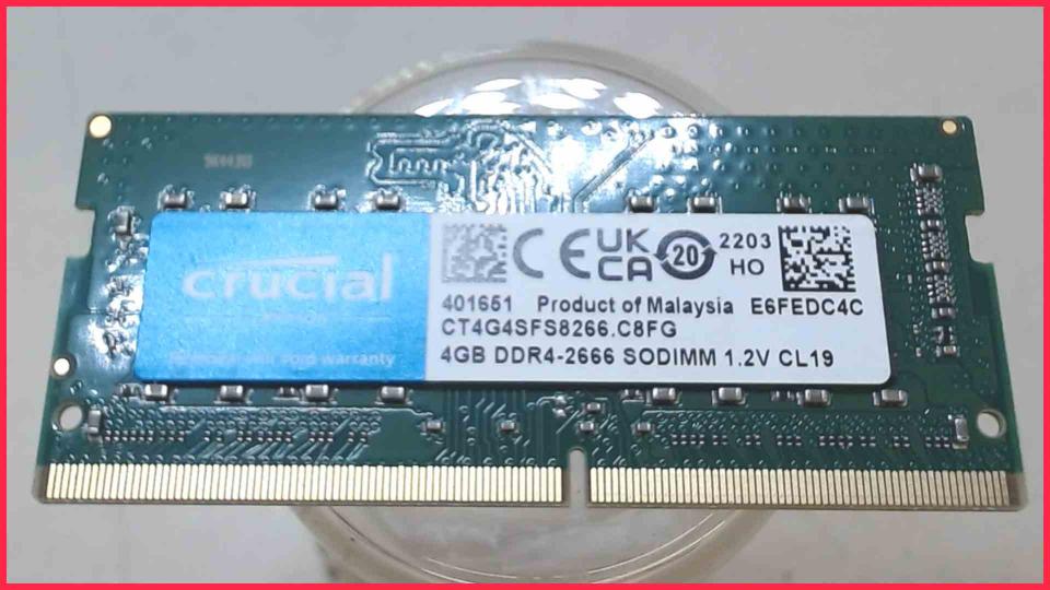 4GB DDR4 Memory RAM Crucial 2666 SODIMM HP ProDesk 400 G5
